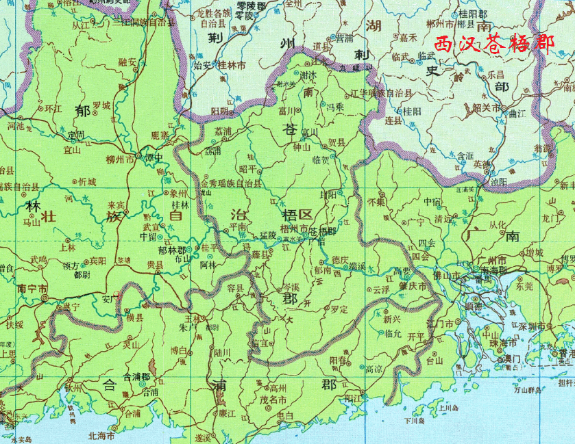 广西,广西壮族自治区,灵山县,马山县,蒙山县,钟山县,古县,凤山县