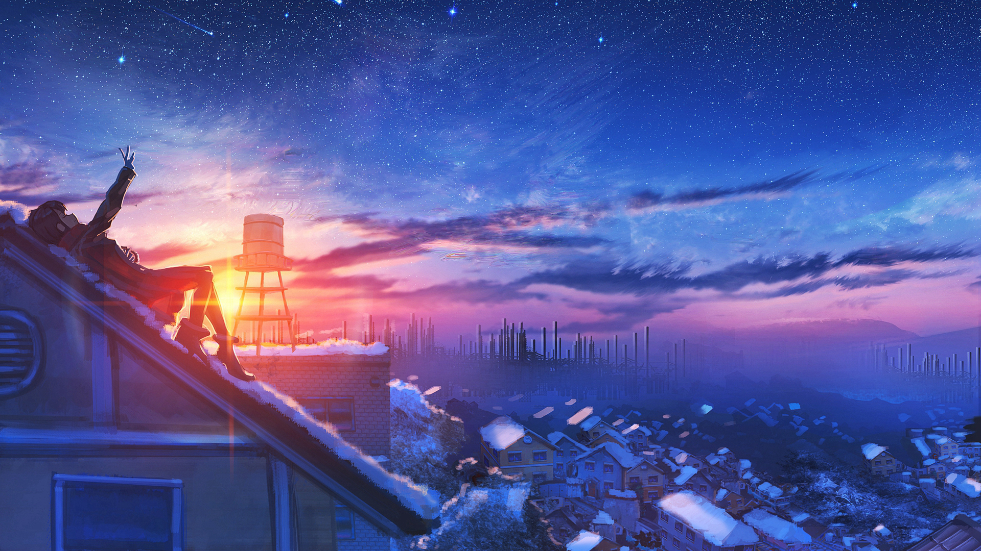 二次元风景高清壁纸,超高清二次元风景壁纸 伤感说说吧