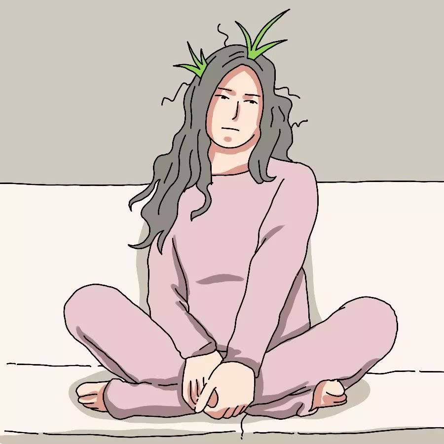 实际的假期 蓬头垢面,几天没洗头 一个人在家闭关修仙