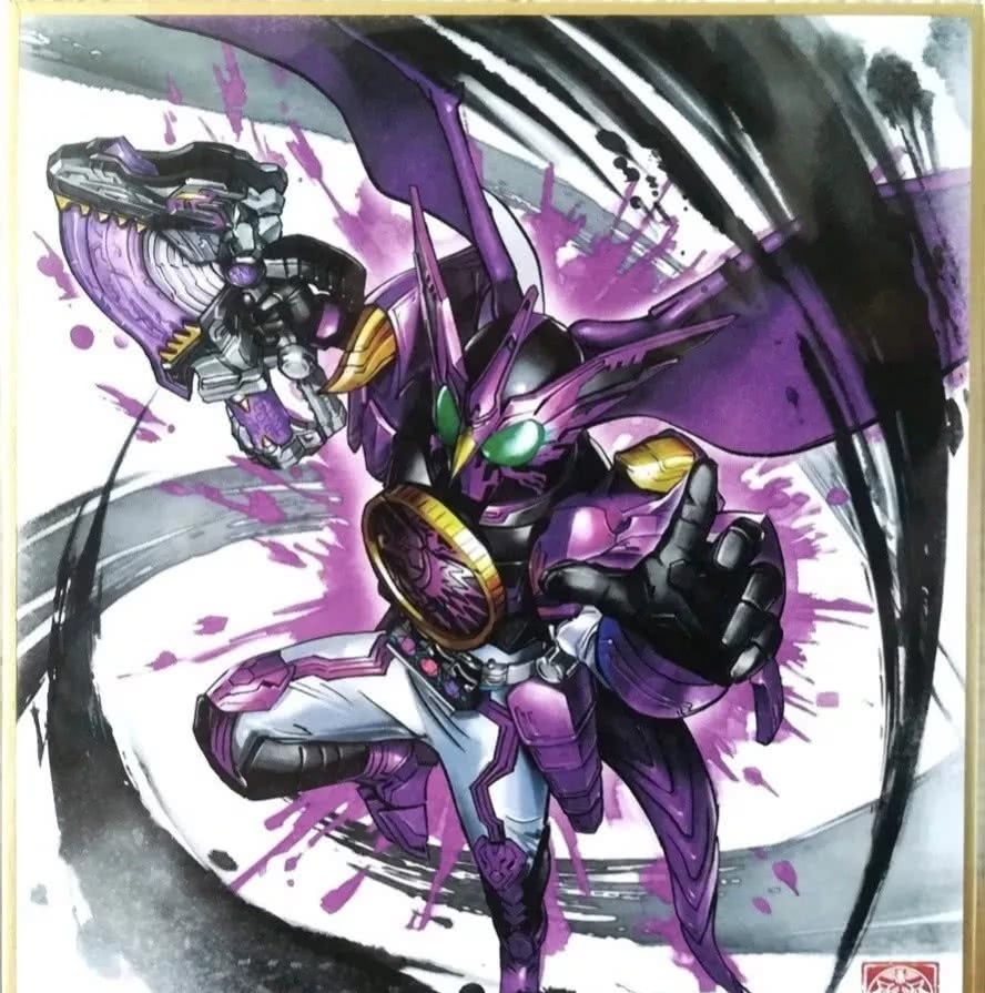 官方绘制的假面骑士水彩画:恐龙联组和獠牙爆发狂野本