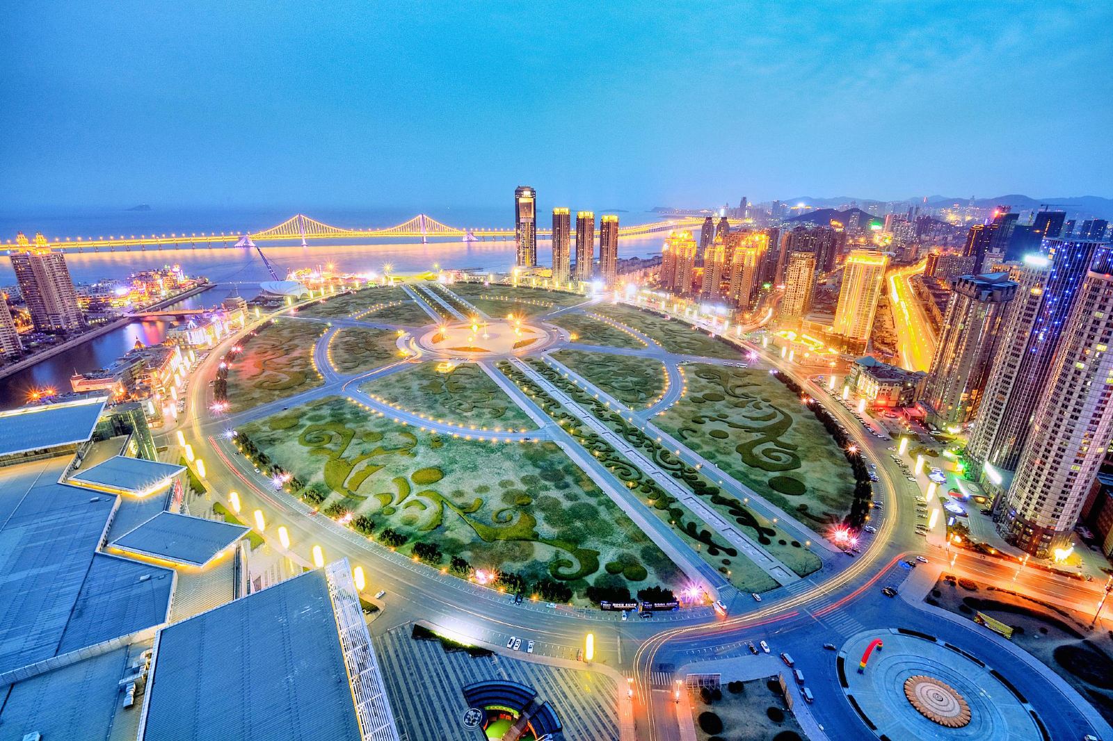 星海公园,发现王国主题公园,棒棰岛,星海广场