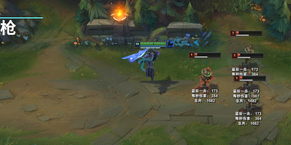 在q技能打完后换环刃持续输出 而在多人战斗中,短镰枪配合火舌枪也是