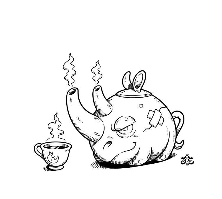 一组简单又有创意的黑白动物画,值得一看!