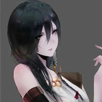 高清动漫头像:暗黑系高冷女生头像