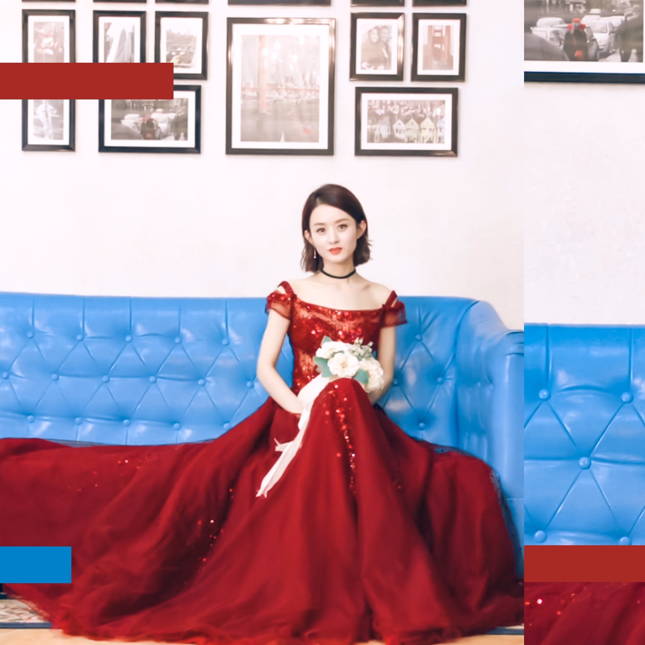 2021继续守护颖宝丫//赵丽颖新年红色系列头像 壁纸