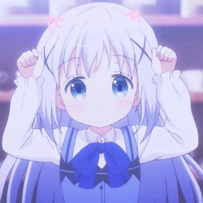 蓝色系动漫头像