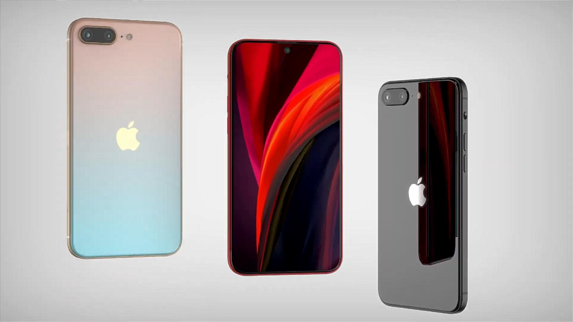 iphonese原生壁纸,iphonese一代原生壁纸 iphoneseplus概念图:打孔屏 93%屏占比,非常经典的屏幕