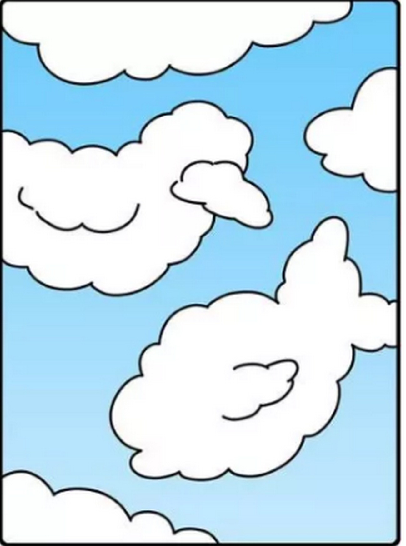 奇趣漫画:天上的白云像各种小动物,可兔子眼中却只有人的模样