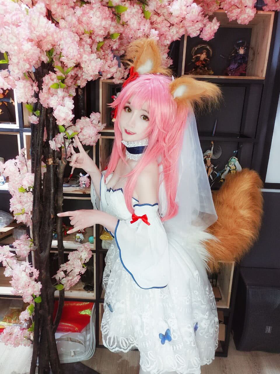 命运 冠位指定美女cos花嫁玉藻前贤妻形象十足 看点快报