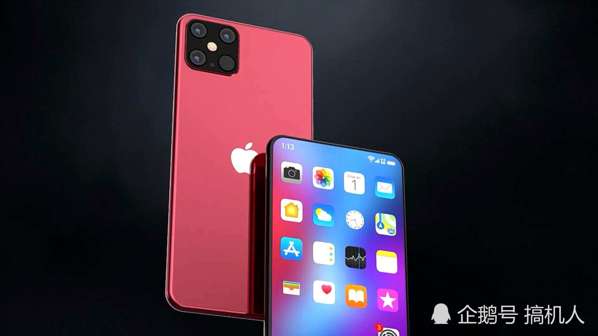 iphone13pro粉色,苹果13手机图片颜色 iphone13pro概念图:侧边滑盖机身配2块全屏,这样的苹果豪横吗