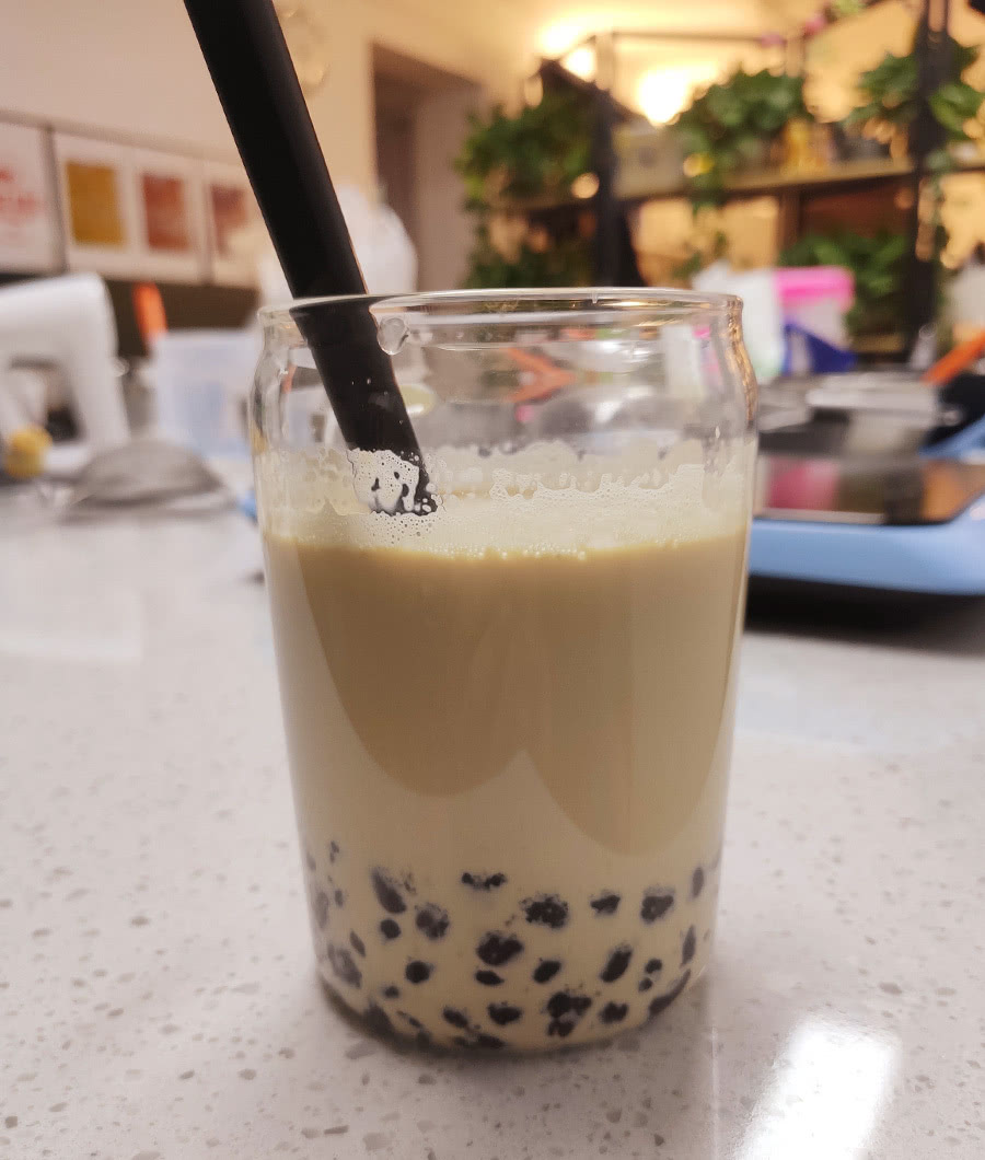 我已经13天没喝珍珠奶茶了,馋,想喝,我要在家自己做