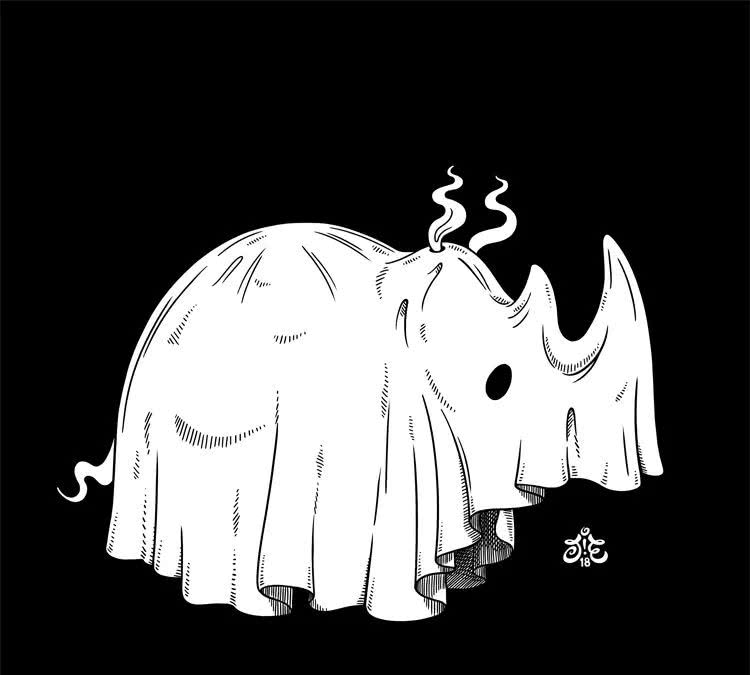 一组简单又有创意的黑白动物画,值得一看!