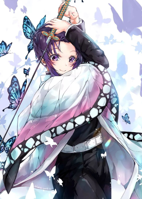 鬼灭之刃蝴蝶忍壁纸 漂亮唯美的动漫人物壁纸 看点快报