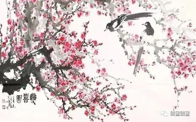 书画界大师水墨画作品 迎春报喜图 欣赏艺术家笔下的春天 看点快报