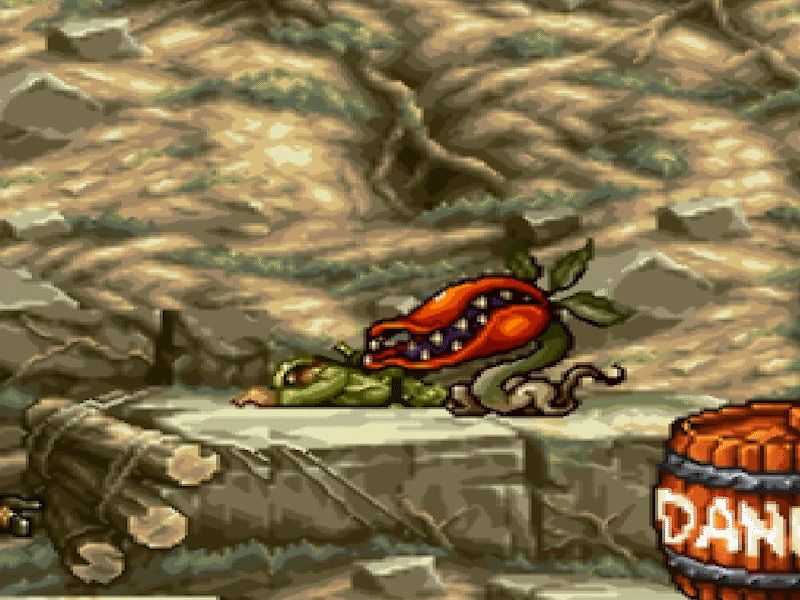 top11:食人花 血量:6发手枪子弹可击杀 总评:会移动的食人花,玩家