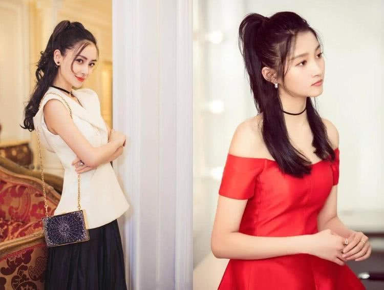 杨颖关晓彤留同款发型,气质差别大,才知道妆容对一个女生多重要