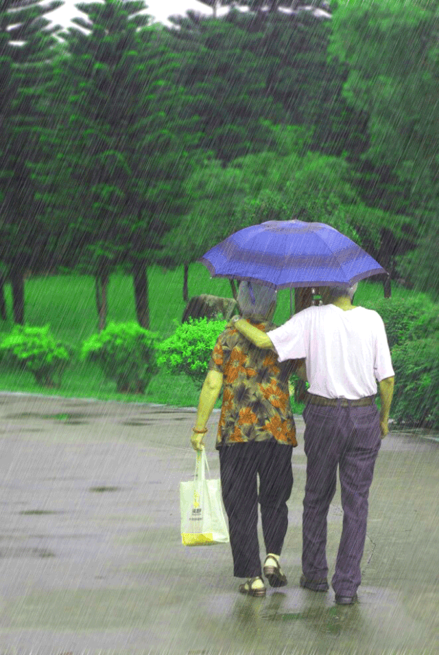 ps动态雨景制作
