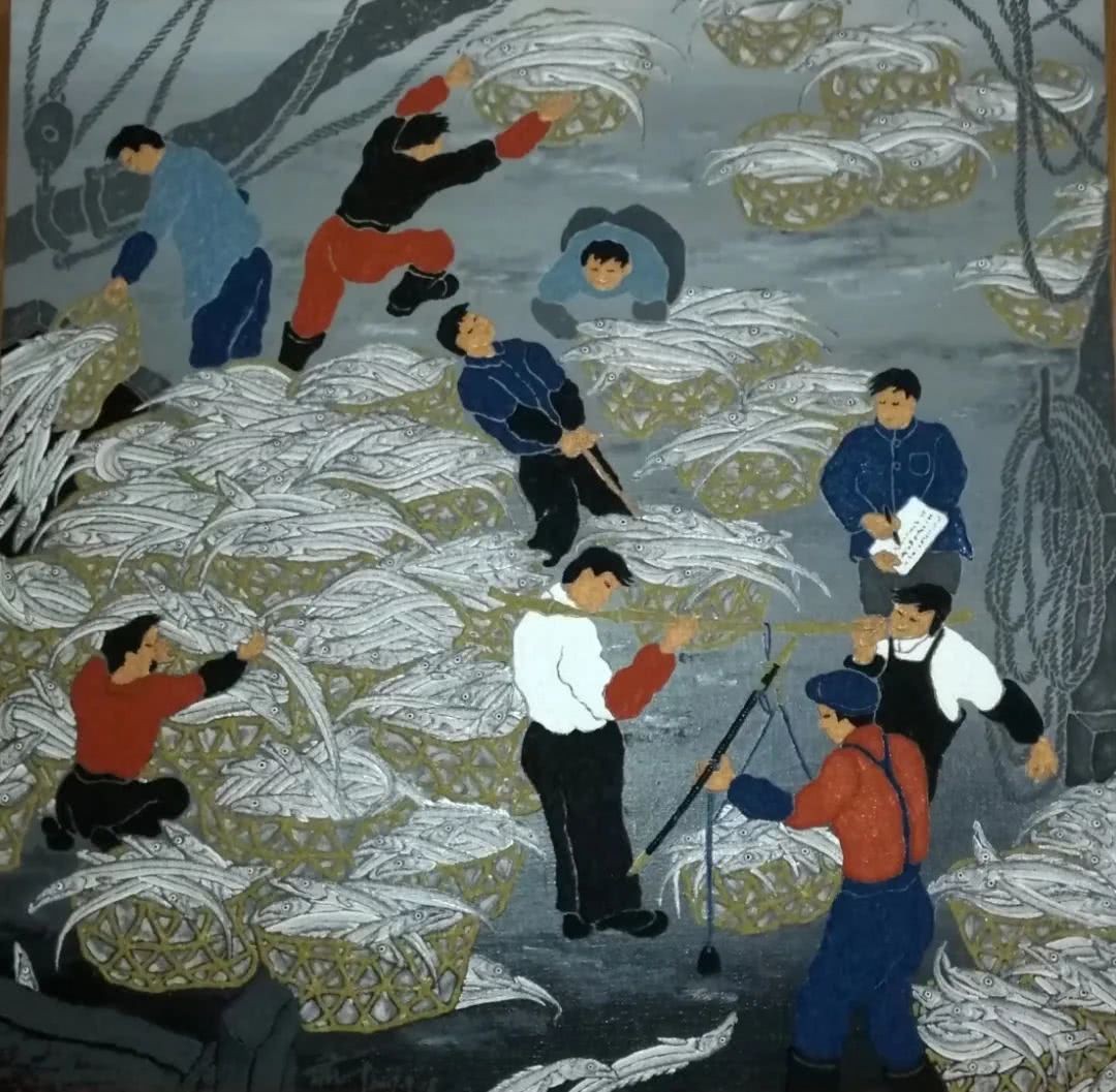 昔日船老大,今天的独立艺术家——他的渔民画,真的不一样!