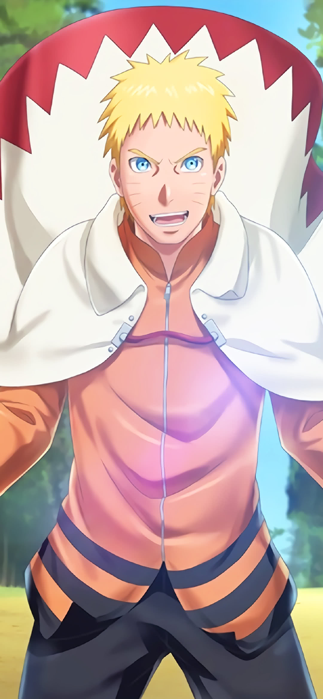 动漫壁纸 火影忍者鸣人全面屏手机壁纸 七代目火影漩涡鸣人 看点快报