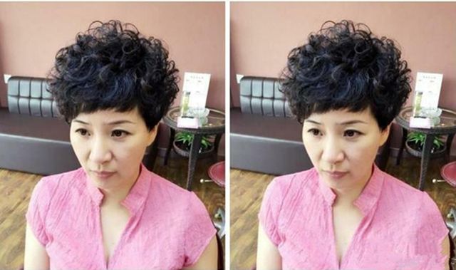 五六十岁的女人,别总烫盖半耳短发,试试露耳小暴卷,减龄又洋气