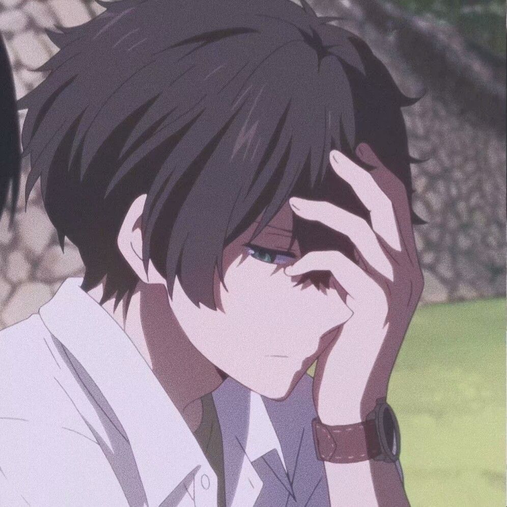 动漫男头像黑白微丧稍稍高冷的男生动漫头像