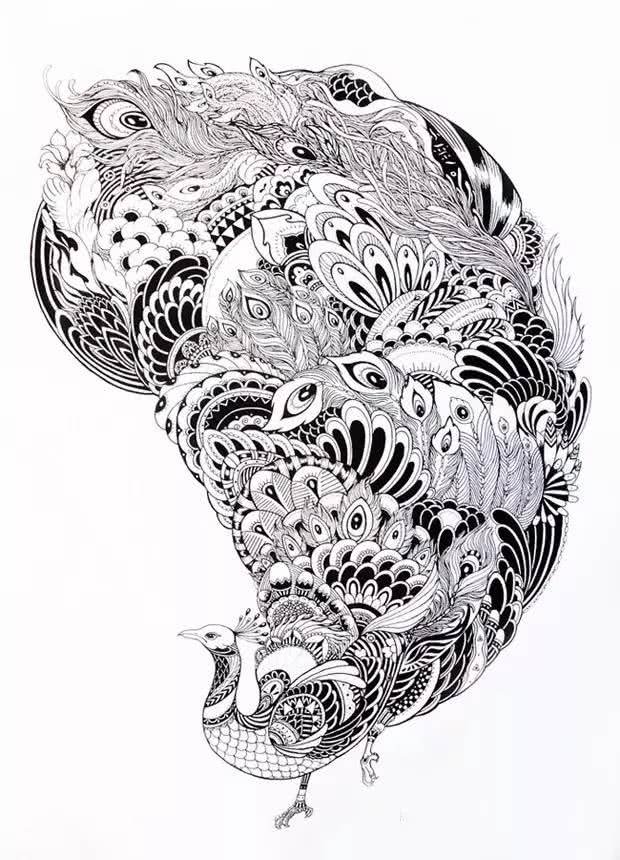 让你震惊的黑白装饰画,高难度作品你敢挑战吗?