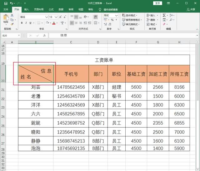 Excel里如何制作斜线表头 教你两个快速制作的方法 一看就懂 看点快报