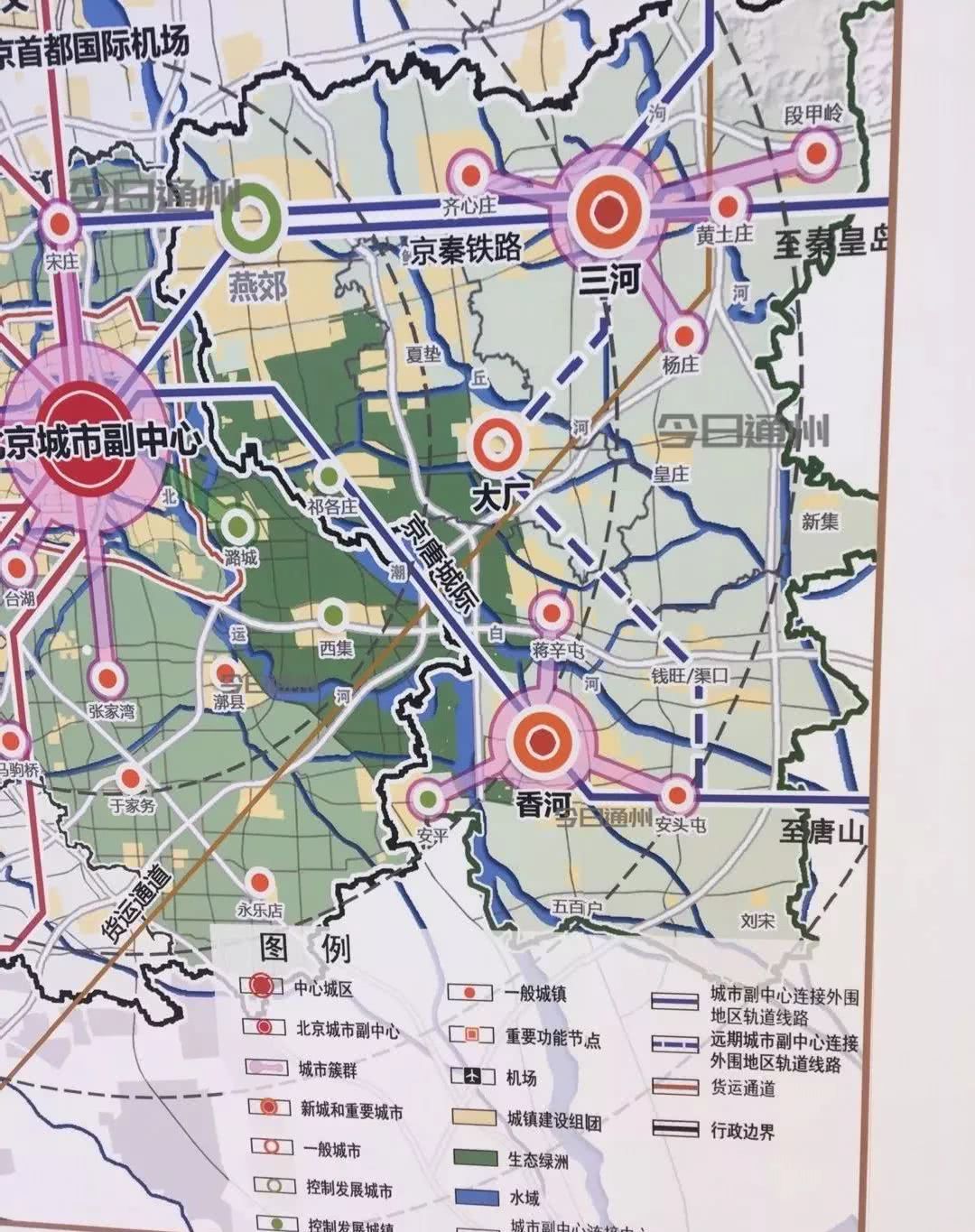 北三县,协同发展,通州,通州区,北京市轨道交通线网规划,线网规划,轨道