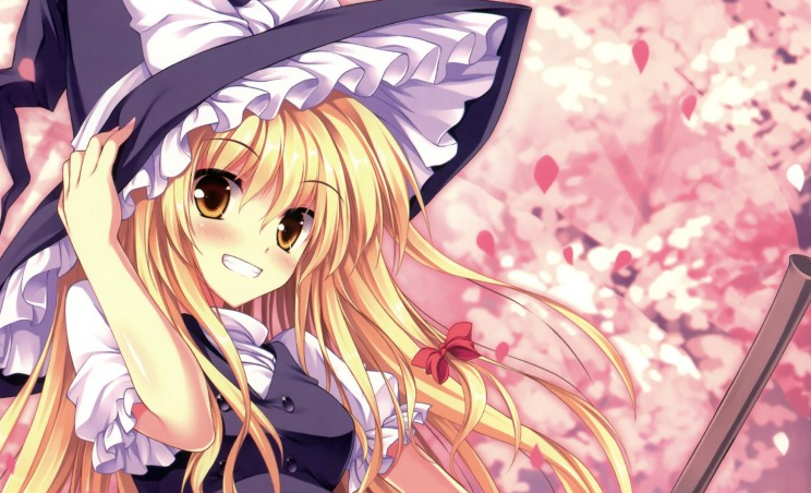 动漫人物雾雨魔理沙桌面壁纸 像梦幻公主一般美丽 看点快报