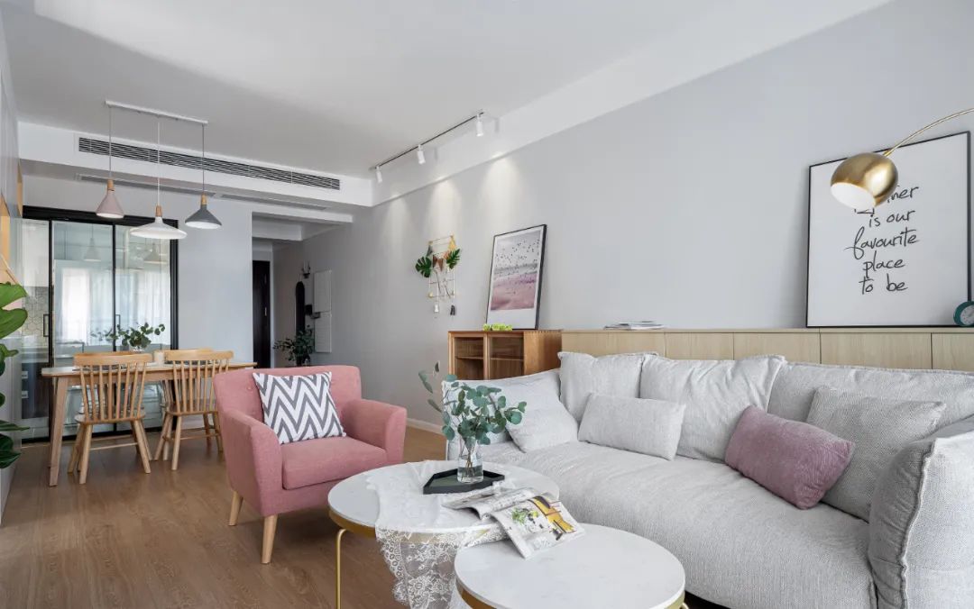 75㎡三室两厅超干净,精装修的人不会懂,简单装修可以有多美