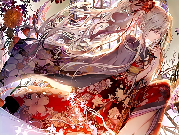 精美和风动漫美女高清壁纸,画风唯美又治愈