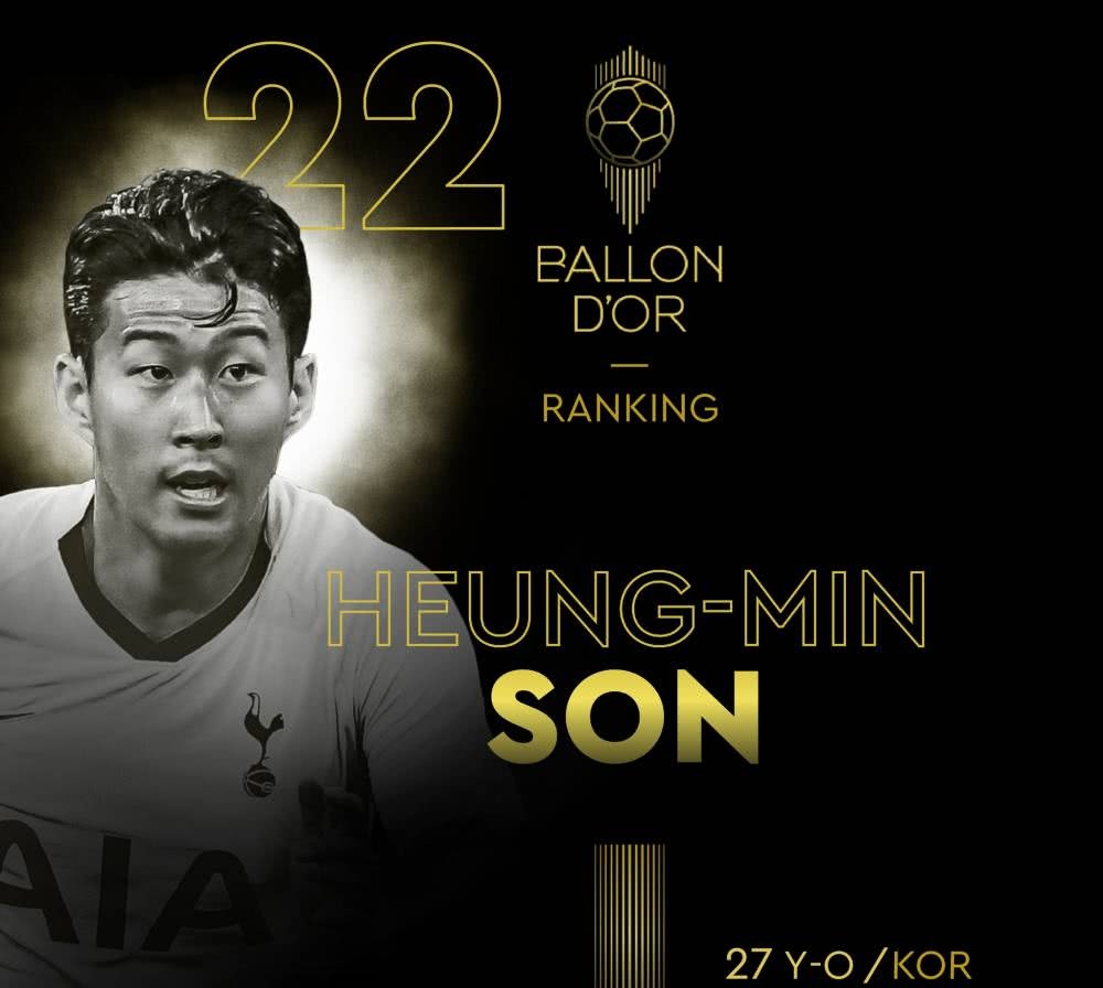 金球奖具体排名一览 亚洲荣光 一个韩国人刷新了亚洲足球历史 看点快报
