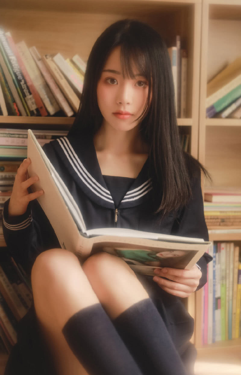 Jk制服美少女 在图书馆和小姐姐相遇 我想陪你到天荒地老 看点快报
