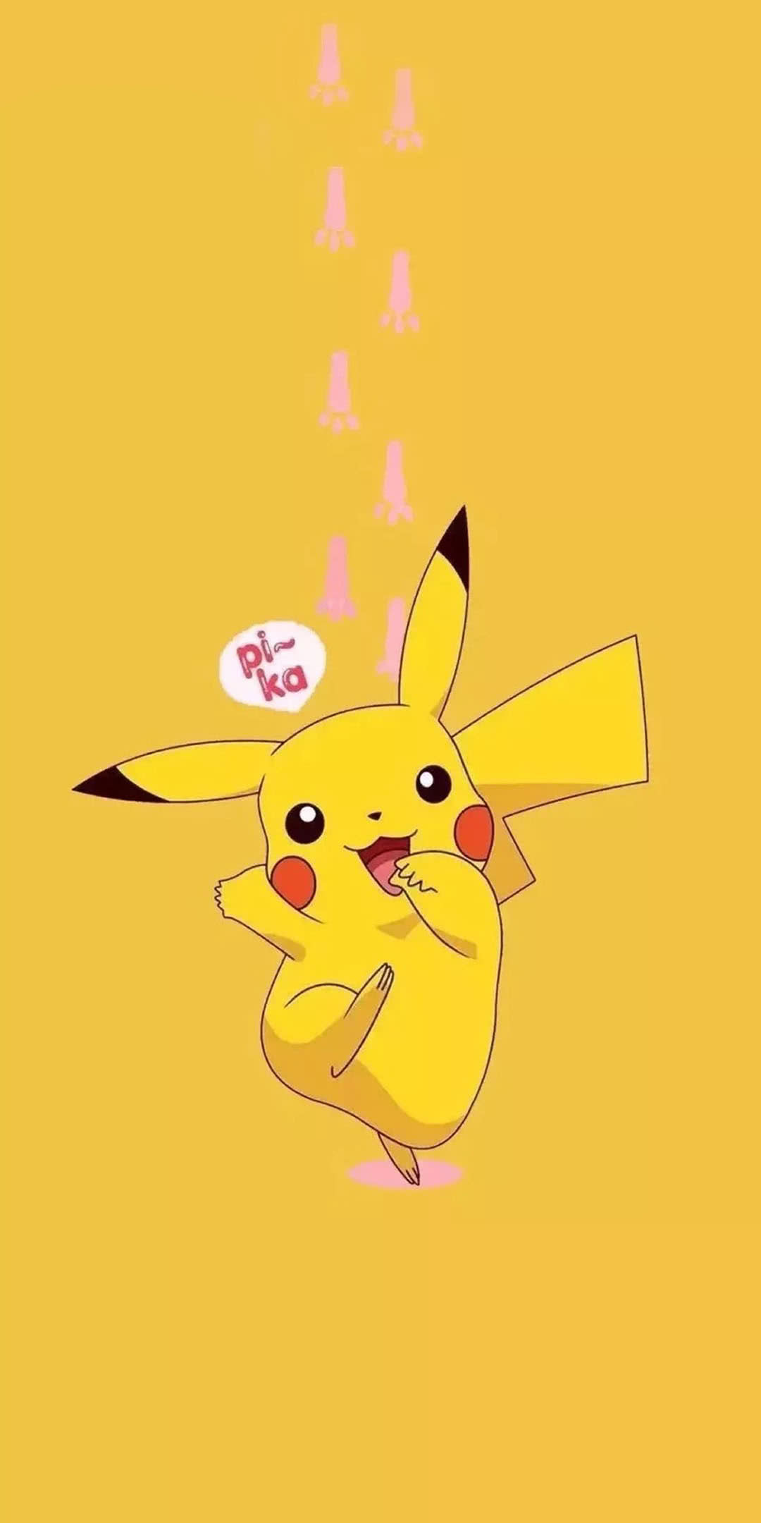 动漫壁纸:可爱皮卡丘手机壁纸,开心的时候会说