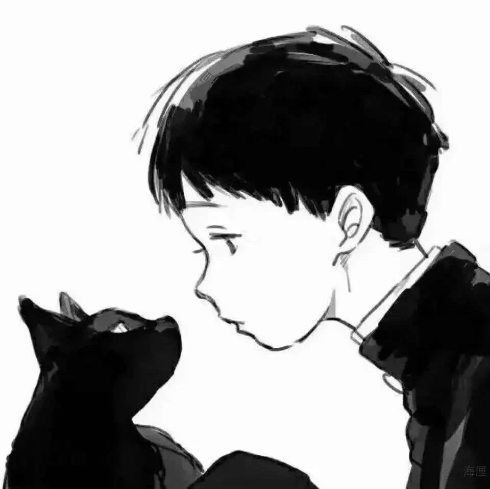 温柔简约风动漫男生头像