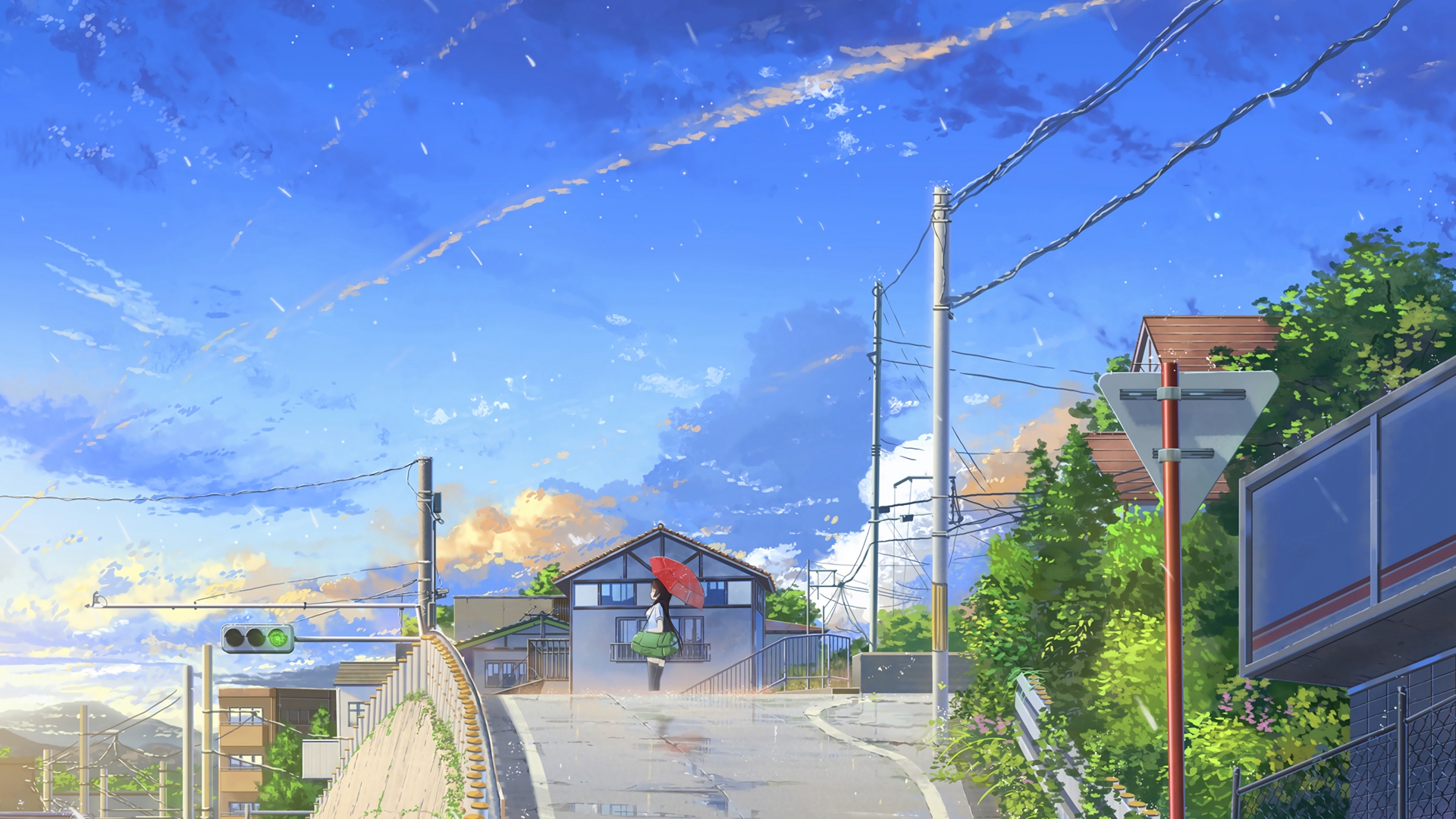 唯美动漫风景插画桌面壁纸