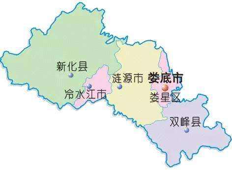 娄底市各区县市,城区面积统计,最大是新化县,你的家乡