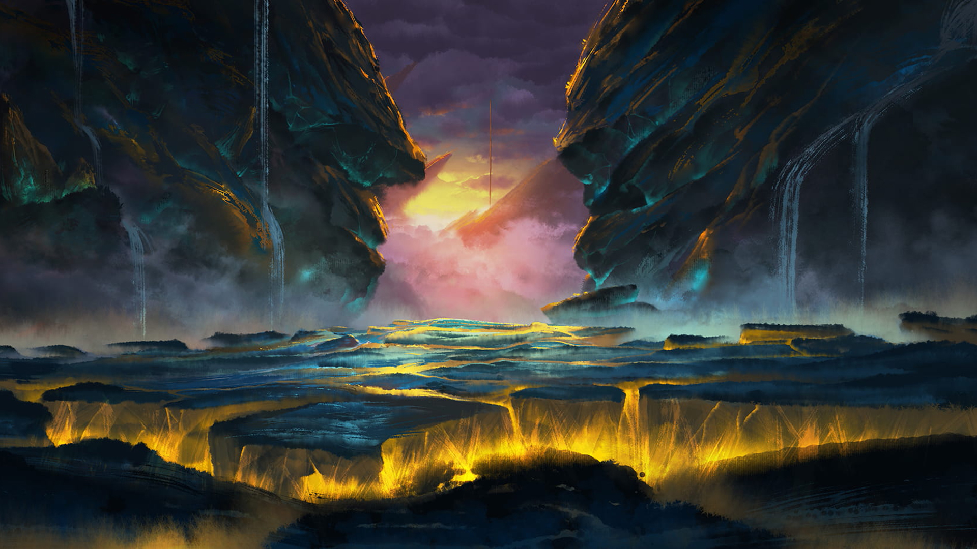 雾山五行水墨风景壁纸第一辑 天天要闻