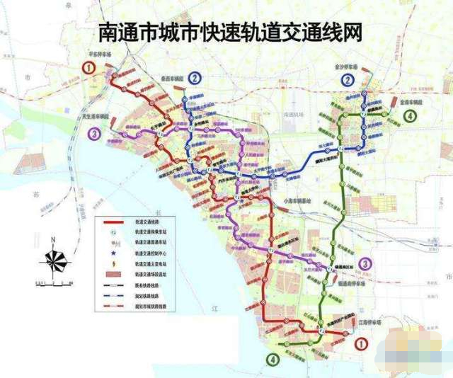 南通轨道交通2号线:幸福站~港闸区~崇川区~通州区~先锋站