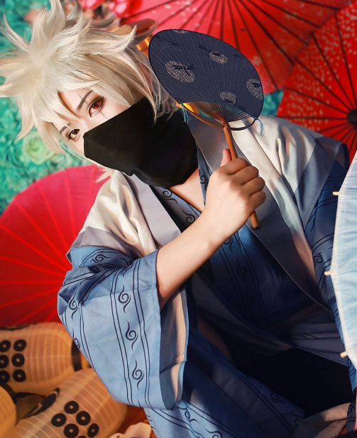 男生cosplay动漫人物,帅气的cosplay角色男 cosplay《火影忍者》动漫角色旗木卡卡西,神还原的cos