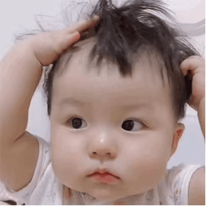 表情包·超可爱的丸子妹抓头发