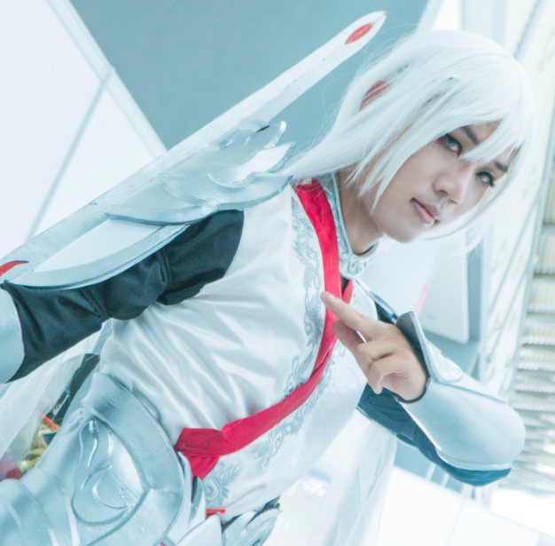 王者荣耀:李白cosplay,清新俊逸的小哥哥,潇洒帅气