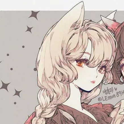 闺蜜头像动漫可爱卡通手绘女头