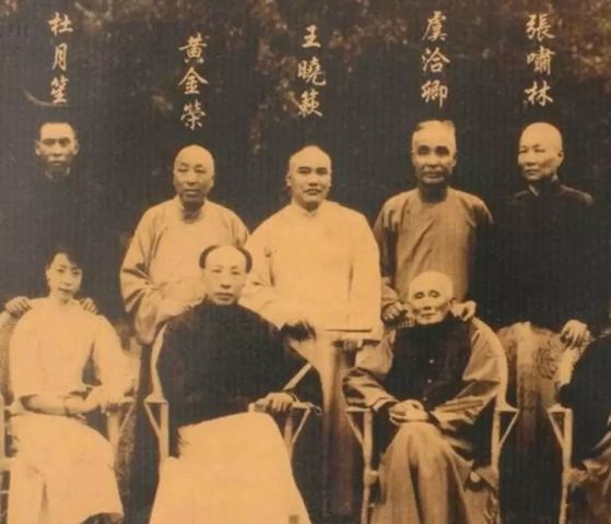 杜月笙,黄金荣,梅兰芳,杜美如,张啸林,孟小冬