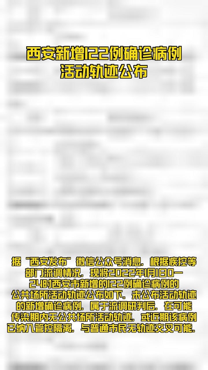 西安新增病例最新消息
 ,西安新增病例最新消息轨迹-图1