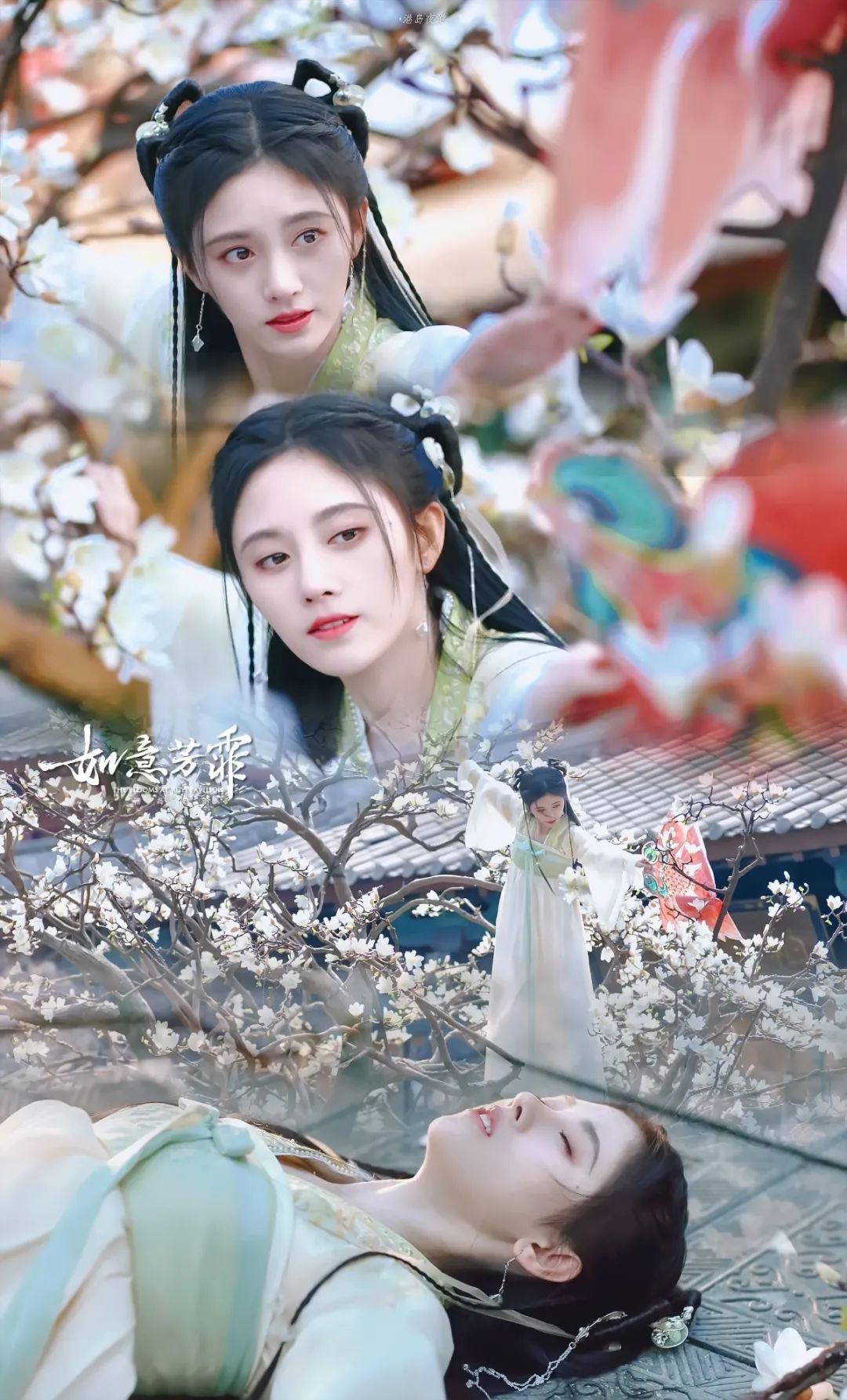 明星壁纸:鞠婧祎古风