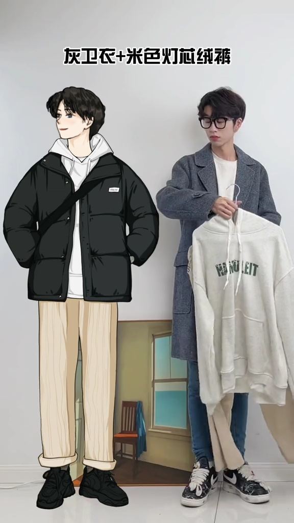 汉服男穿搭层次图，男汉服