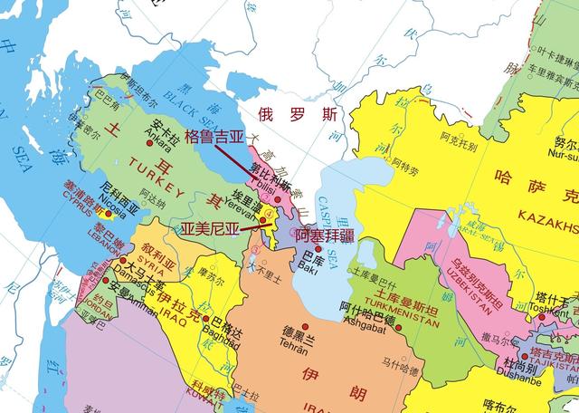 阿尔卑斯山脉,高加索山脉