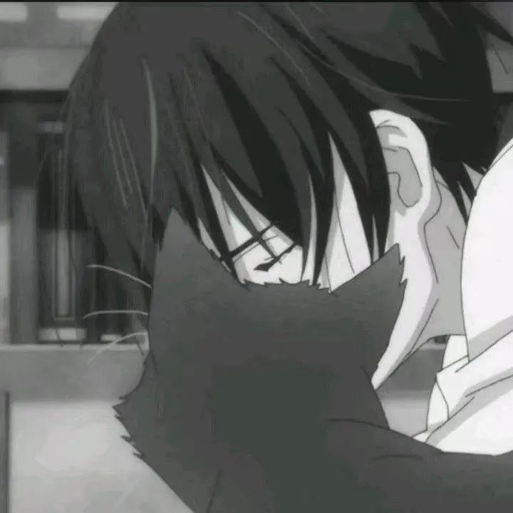 动漫男头|黑白系忧郁伤感男生头像