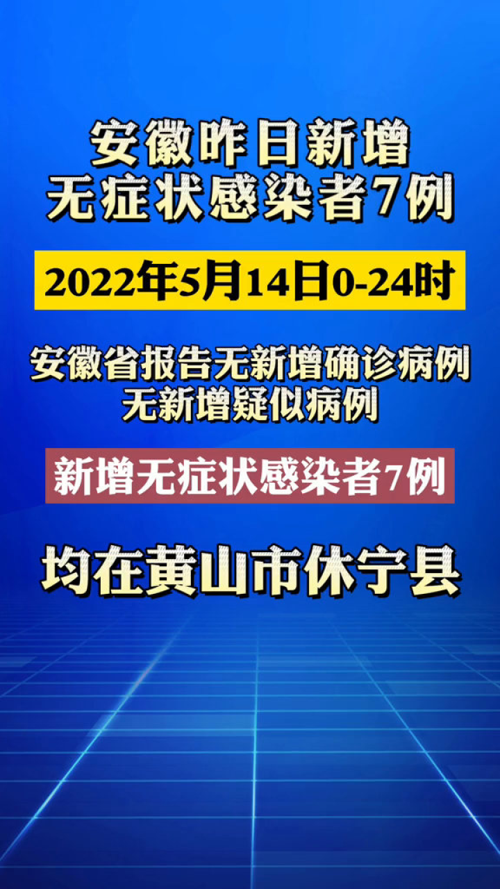 【安徽新增本土无症状47例
 /安徽新增本土无症状感染者1例】-图1